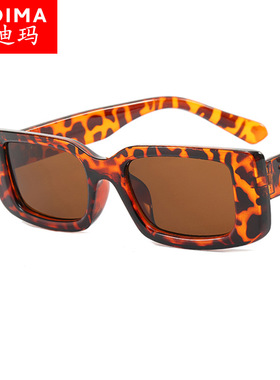 极速欧美a时尚2021新款方框太阳眼镜 个性雪花装饰ins太阳眼镜跨