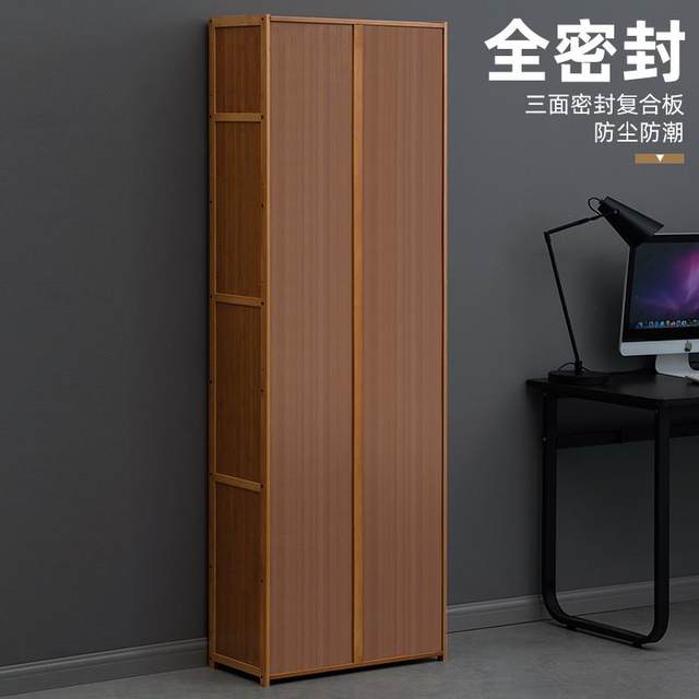 Bookshelf floor-standing bookcase children's small storage racks for simple bedroom solid wood storage living room