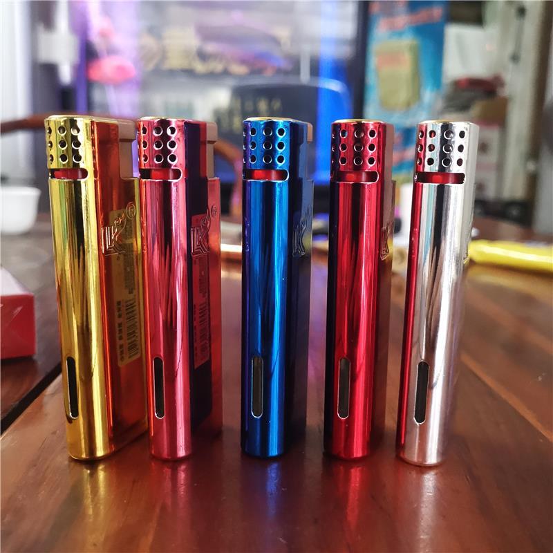 推荐Ultra-thin green flame straight-through lighter cigar li - 图1