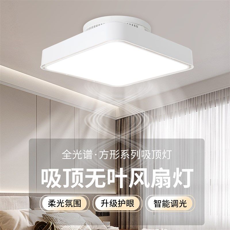 2025新款新型无叶智能儿童房间卧室主灯饭厅带电吊扇灯一体吸顶灯,淘宝优惠券,粉丝福利购,淘宝优惠卷
