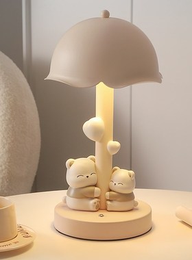 创意可爱暴力熊卧室床头台灯摆件家居书房装饰解压治愈系生日礼物