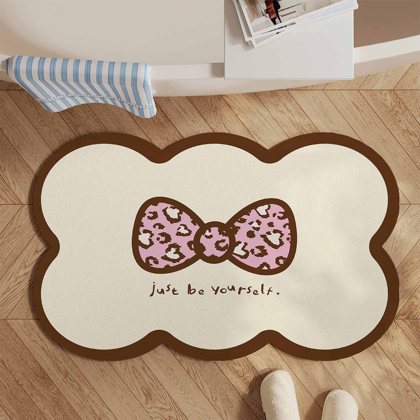 豹纹黑皮KT浴室地垫厕所卫生间门口洗手台吸水速干防滑防摔脚垫子,淘宝优惠券,粉丝福利购,淘宝优惠卷