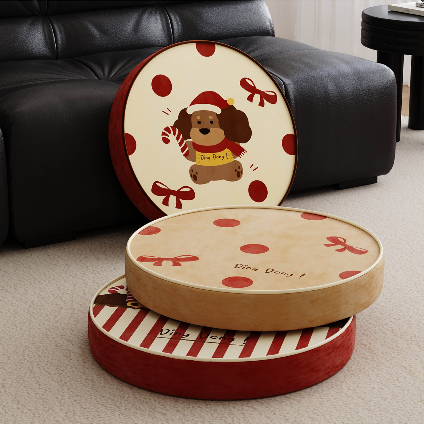 新年红色发财小狗蒲团客厅地上看书坐垫懒人阳台榻榻米坐墩厚椅垫,淘宝优惠券,粉丝福利购,淘宝优惠卷