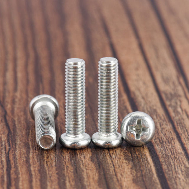 Gage white zinc plated cross disc head screws Round head wire machine tooth screw MM2.5M3M3.5M4M5M6M8