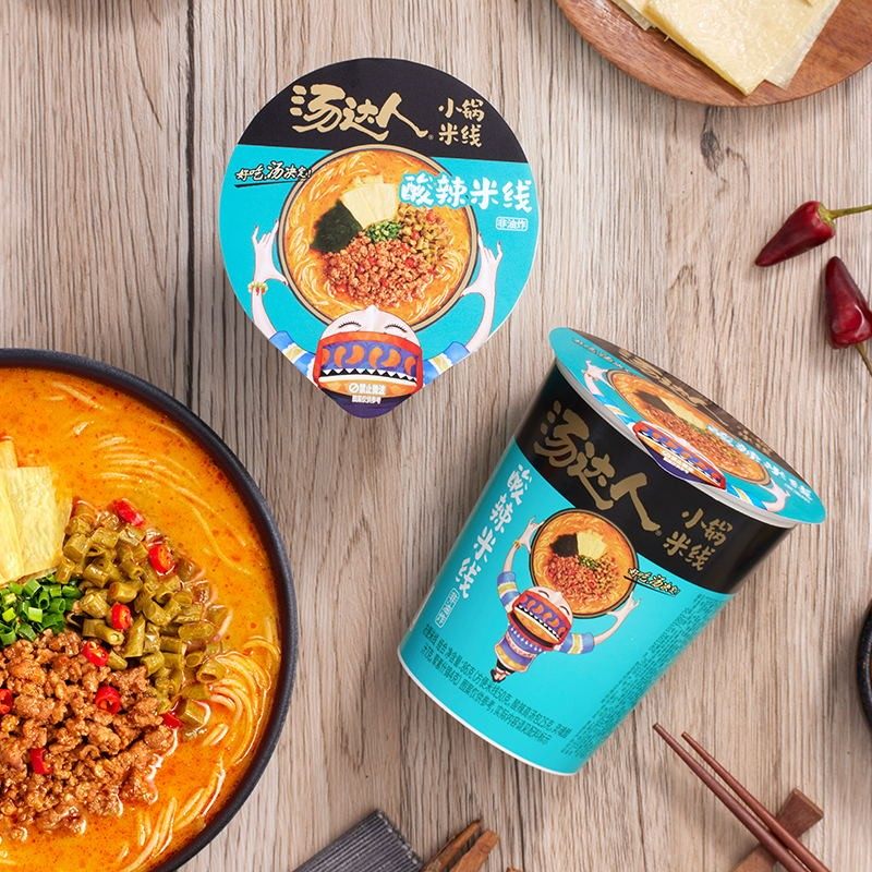 统一汤达人肥汁米线酸辣粉丝杯装方便速食寝室宿舍夜宵冲泡即食品,淘宝优惠券,粉丝福利购,淘宝优惠卷