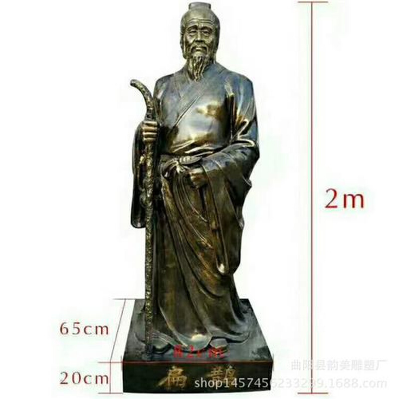 四大名医华佗树脂玻璃钢雕塑古代文化仿铜人物名人胸像 - 图1