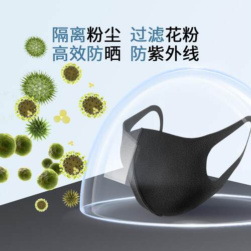 日本pitta mask口罩明星同款秋冬高颜值防花粉透气时尚3D立体可洗 - 图0