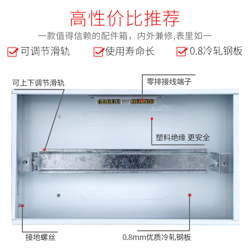 家用配电箱强电箱12回路空开箱13暗装空气开关盒电控电源pz30