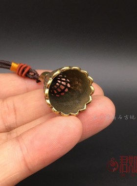 黄铜迷你羽毛球挂件 袖珍小羽毛球铜球可爱小铜饰品吊坠钥匙扣