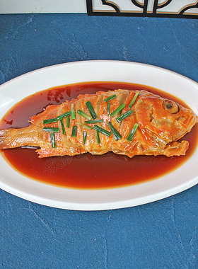 仿真红烧大黄鱼食品模型模具菜模