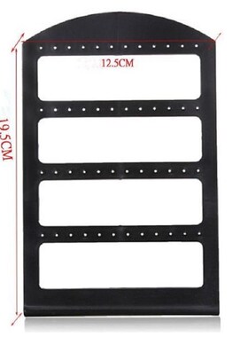 好货Simple 24 Holes Jewelry Organizer Stand Black Plastic
