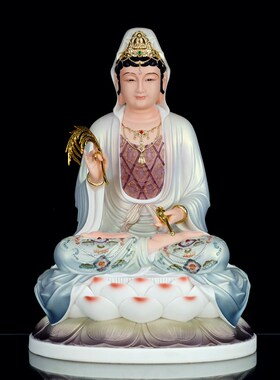 极速新观音菩萨家用摆件如来佛祖地藏王弥勒笑R佛娑婆三圣四圣树