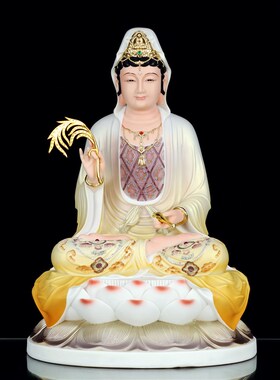 新品新观音菩萨家用摆件如来佛祖地藏G王弥勒笑佛娑婆三圣四圣树