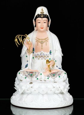 极速新观b音菩萨家用摆件如来佛祖地藏王弥勒笑佛娑婆三圣四圣树