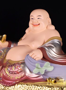 新品大肚弥勒佛树脂佛像家u用客厅摆件弥勒笑佛菩萨开心佛店铺开