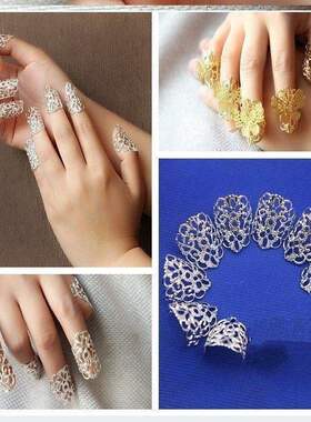 极速护甲套日f常指甲简约防护保护防断女甲环戒指装饰盖指甲美观