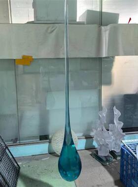 现代艺术轻奢风透明树脂摆件吊饰酒店大堂别墅样板间售楼处装饰品