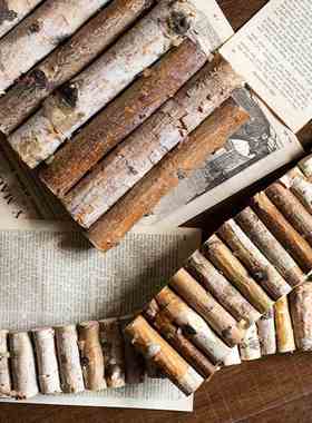 极速JK慕空间 白桦实木t栅栏花盆围栏室内花园庭院装饰小篱笆造景