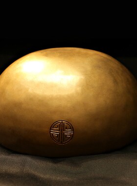 新品原色满月颂钵尼泊尔手工颂钵音钵瑜伽冥想钵静心铜.磬钵盂法