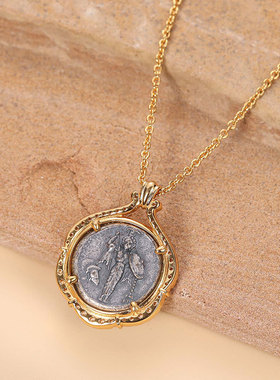 纯银s925罗马古希腊气质做旧大力