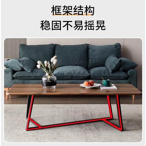 严选工厂现代轻奢简约客厅家用小户型茶几桌办公室简易小桌子方形 - 图1