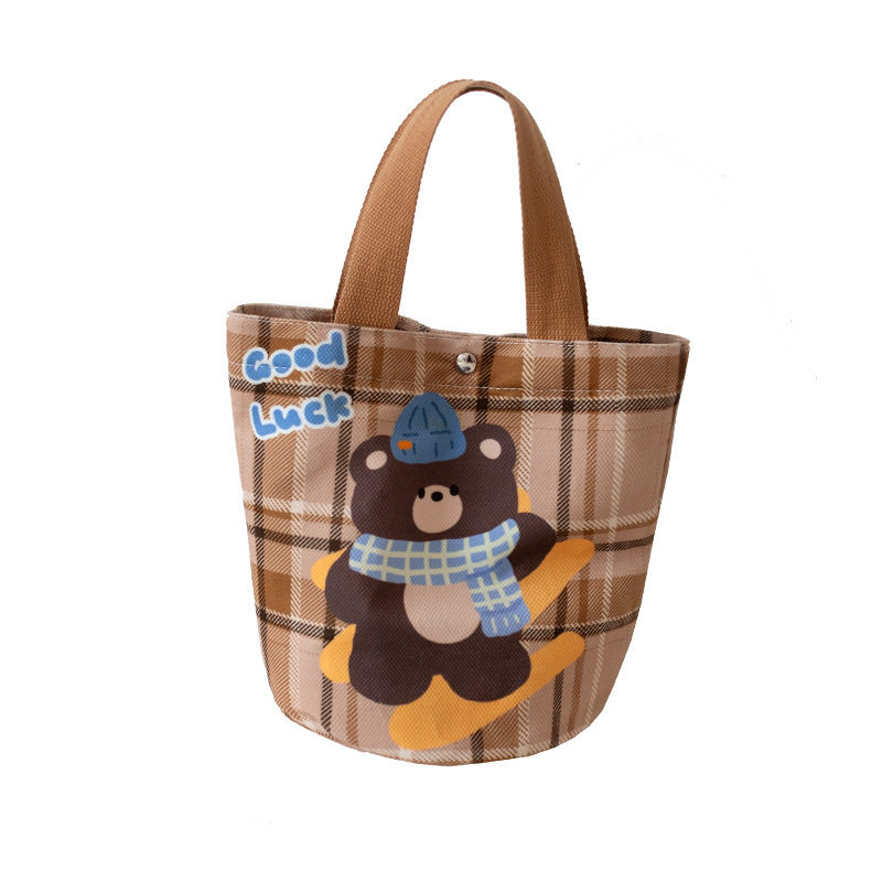 帆布手提水桶包开学季伴手礼收纳袋妈咪包外出上班手拎饭盒包女包,淘宝优惠券,粉丝福利购,淘宝优惠卷