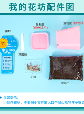 儿童种植花坊小盆栽手工diy科学实验包材料学生幼儿园厂家