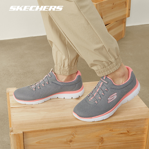 Skechers斯凯奇休闲女鞋一脚蹬中年妈妈户外散步舒适健步运动鞋