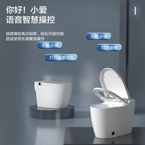 Champagne 3456 Home Light Smart Toilet Without Water Pressure Limit Fully Automatic Clamshell One-piece Foam Shield Toilet Bowl