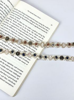 波西米亚风麻绳草编海洋沙滩木珠复古短款项圈时尚设计感项饰配饰