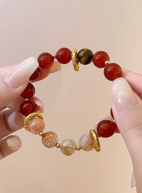 【魔童闹海】diy自制哪吒手链撞色拼接串珠手链轻奢小众精致手串