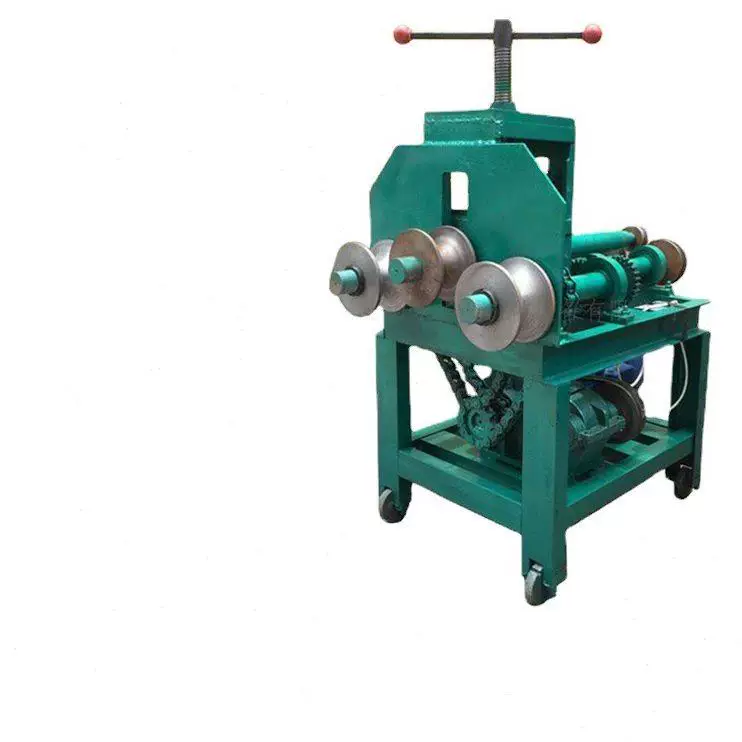 Шаньдунская доставка, маленький вертикальный гибочный станок для формирования круглой трубы, трубогиб из нержавеющей стали, 76 тип, электрический трубогиб