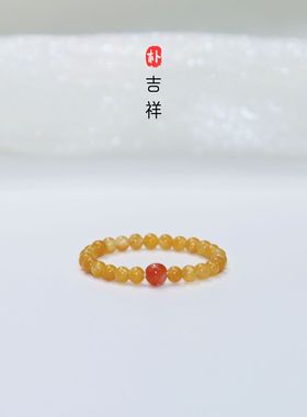 天然海蓝宝串珠戒指女款