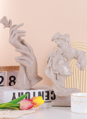 速发客厅电视柜酒柜装饰摆件档奢轻高家居饰品办公室高级抽象艺术