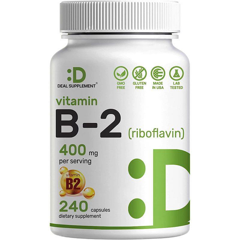 国内现货DEAL SUPPLEMENT水溶性维生素B2核黄素b2高含量400mg*240-图0