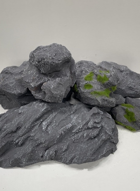 假石头舞台道具田园室内泡沫石头