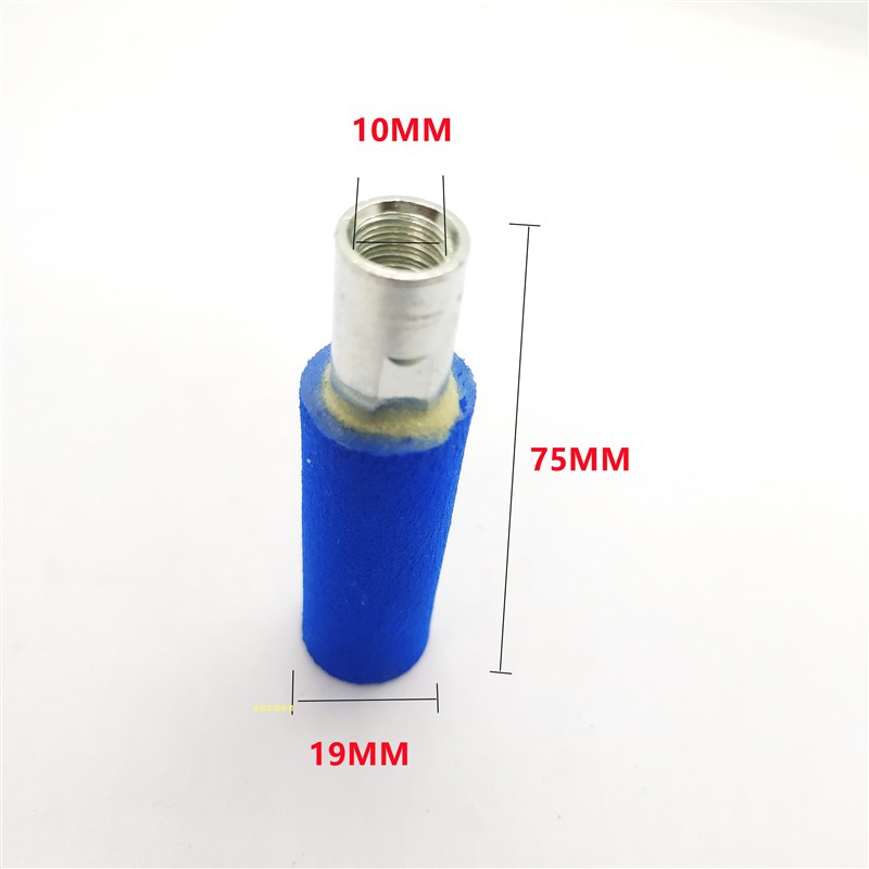 角磨机海绵轮木工砂纸打磨棒 打磨抛光滚筒砂布套 带牙海绵轮砂套 - 图1