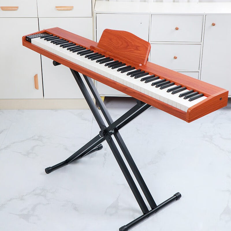 八度宝贝电子琴88键可携式电子钢琴初学升级实木款新手入门智能数 - 图3