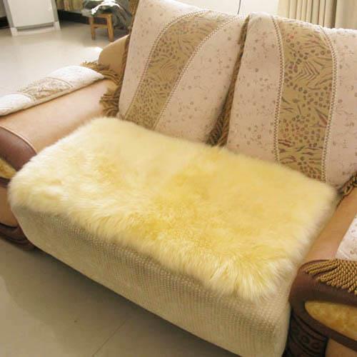 新中式高端红木羊毛绒沙发垫羊皮坐垫老式实木头冬季加厚防滑定制 - 图2