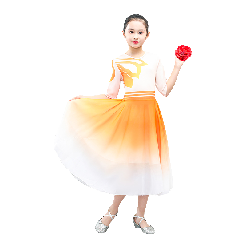 六一中小学生大合唱演出服女孩现代舞妈妈教我一支歌舞蹈表演服装