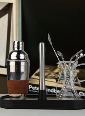 酒具主题样板房酒柜层架组合饰品摆件红酒洋酒杯壶软装短视频道具