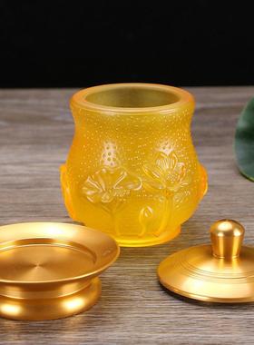 圣水杯供具合金琉璃圣水杯 供水杯