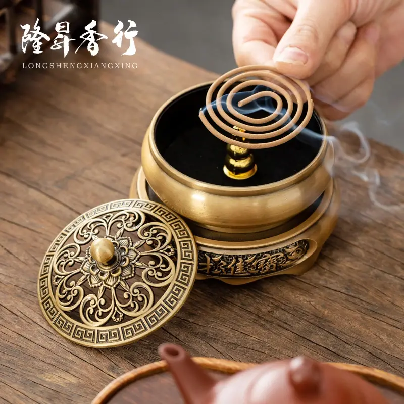 仿古铜香炉家用室内三足沉香檀香炉中式禅意茶道盘香熏香炉香薰炉,淘宝优惠券,粉丝福利购,淘宝优惠卷