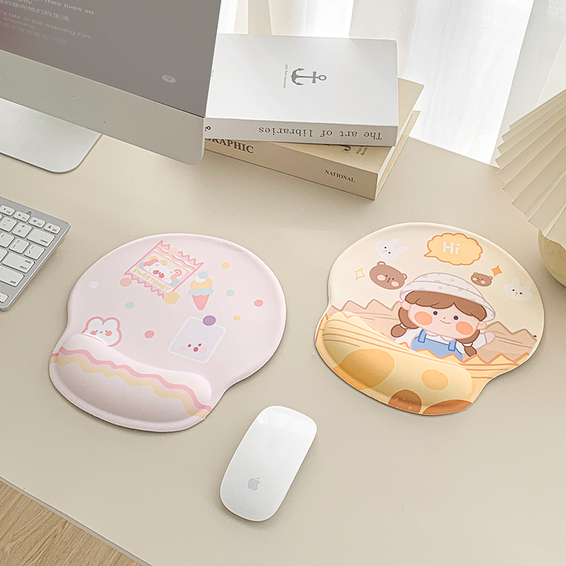 速发创意垫护面硅胶手办可爱生托公桌腕加厚手腕垫手枕 - 图3