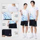 李宁正品羽毛球服套装男女同款速干凉爽运动透气短袖训练服运动服