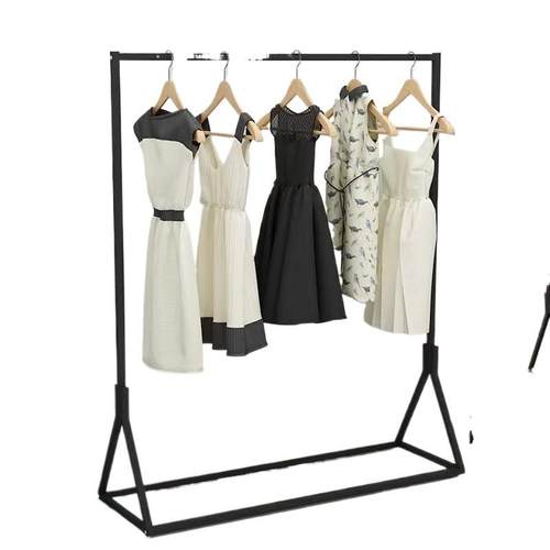 铁艺服装店展示架落地式童装衣架男女衣服店货架家用晾衣架衣帽架 - 图3