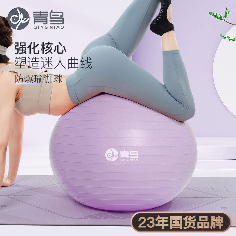 青鸟瑜伽球加厚防爆孕妇专用助产后修复减肥健身球儿童感统训练球 - 图1