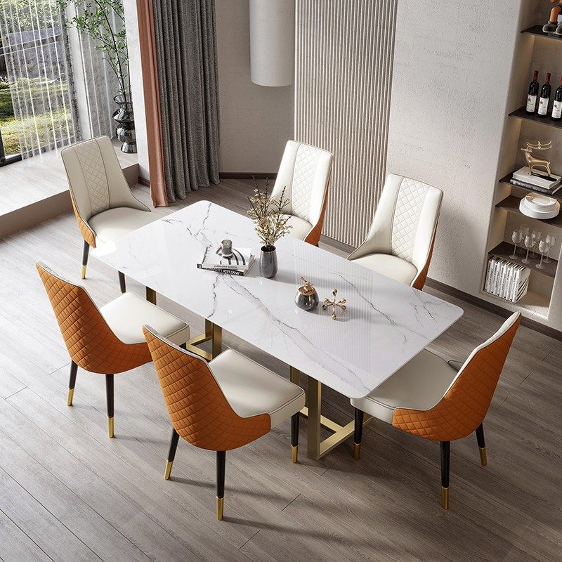 速发岩板餐桌用约小户型家吃简饭桌意式轻奢大理石餐桌椅组合,淘宝优惠券,粉丝福利购,淘宝优惠卷