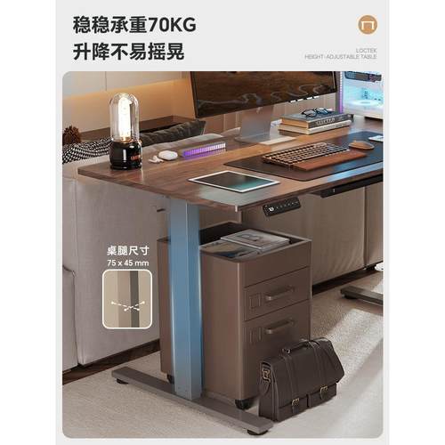 乐歌E2/E2S智能电动升降桌居家办公电脑桌学习桌实木书桌电动升降 - 图2