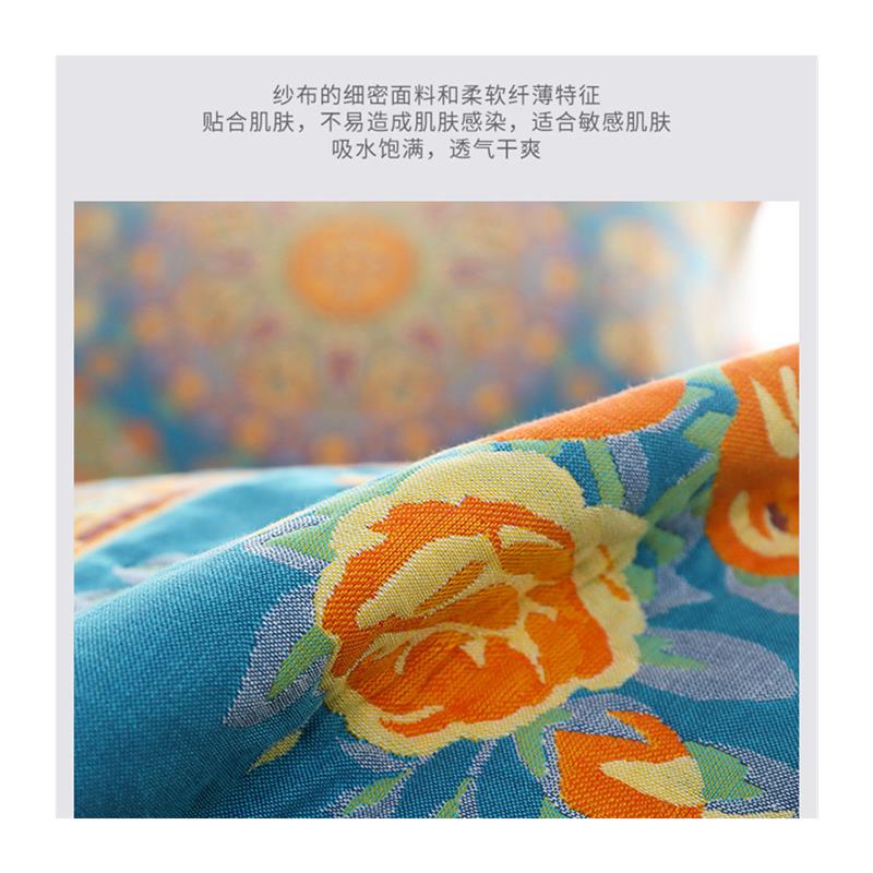 枕巾2023新款纯棉高档高级一对装全棉纱布家用双面防滑枕头巾加厚
